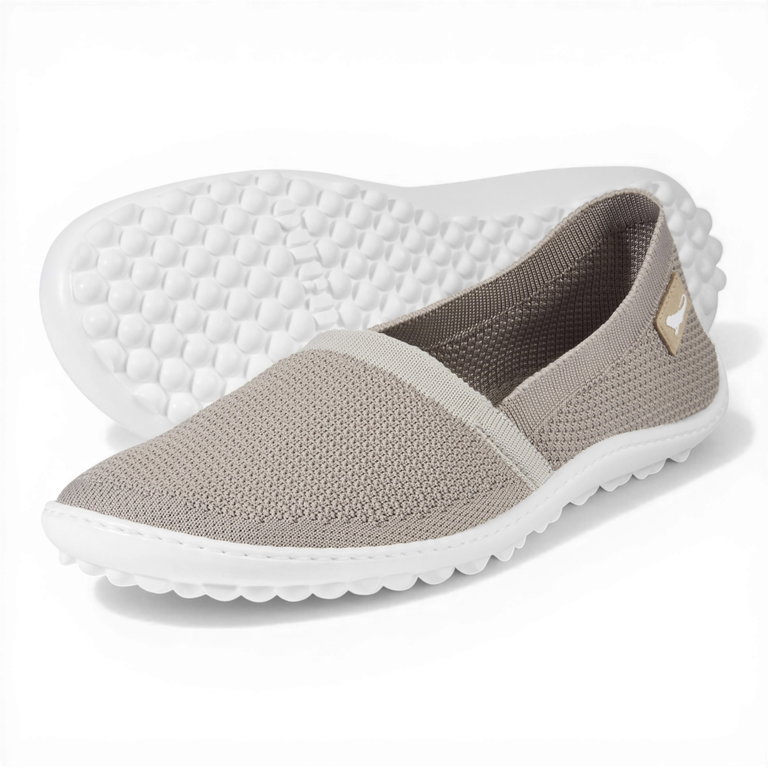 Leguano Barfussschuhe Ballerina Flair (flexible Sohle, pures Barfußgefühl) sandbraun
